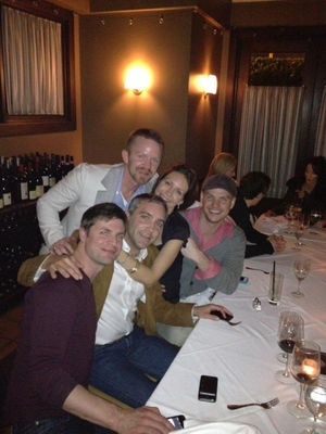 "Great dinner with Queer as Folk Cast last night. Special to see their love and friendship remain strong and real." - By Lane Hudson on Twitter - February 26th, 2012
