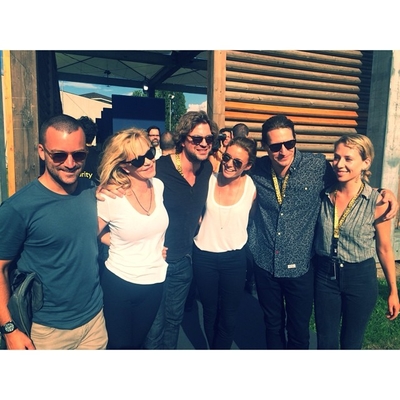 "Team Thirst in Locarno after our world premiere and panel! What an honor this has been. I adore these folks @melanie_griffith57 @220thousandmiles @tobingo @monicasonand and Gale Harold! #locarno67" - By Rachel McDonald on Instagram - taken on August 7th and posted on August 8th, 2014
